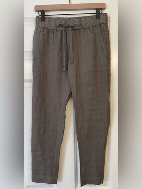Enza Costa French  linen pants Coastal Luxe Minimalist size 0